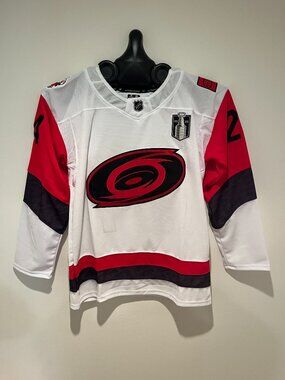 Seth Jarvis Carolina Hurricanes 2026 Stanley Cup Final Jersey White NWT